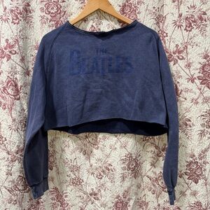 The Beatles LOVE Cirque du Soleil Cropped Sweatshirt Large